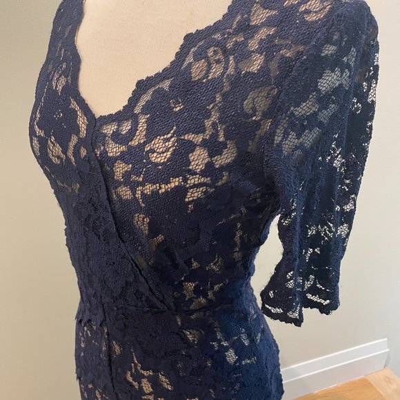 Belle by Badgley Mischka - Floral Embroidered Gown - Picture 3 of 7